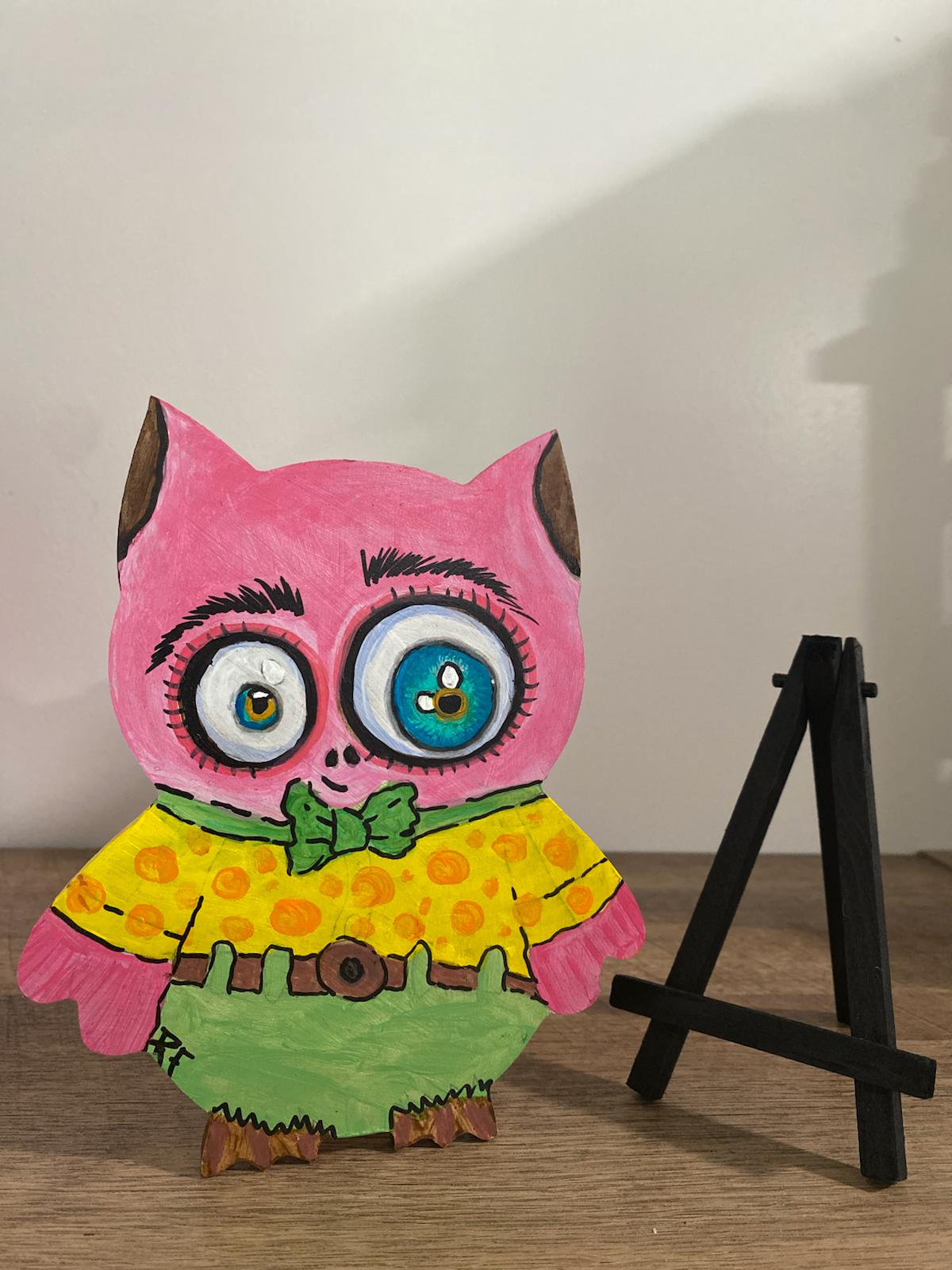 Handmade Customized Wooden Owl, Rustic & Unique