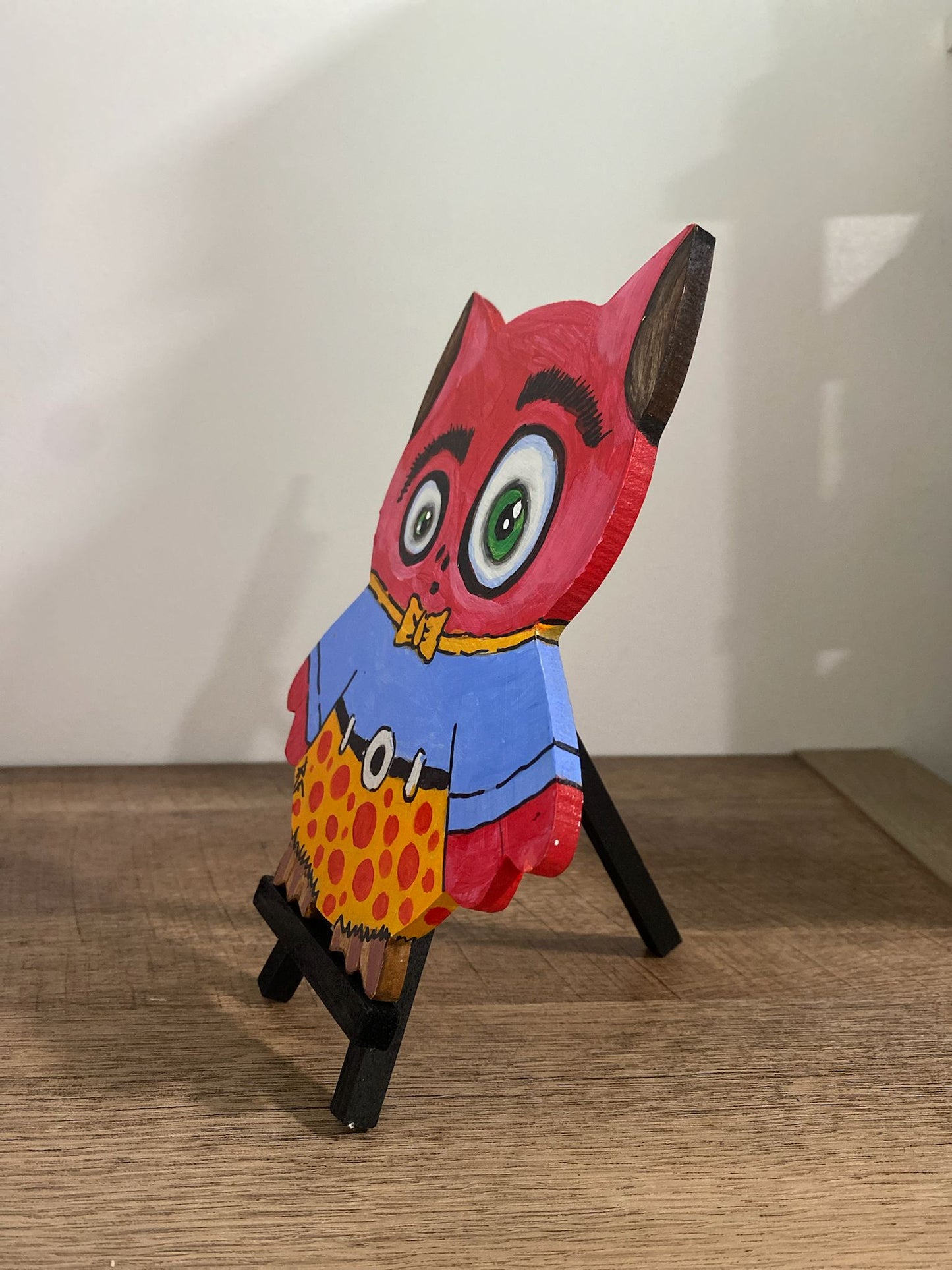 Handmade Customized Wooden Owl , Rustic & Unique