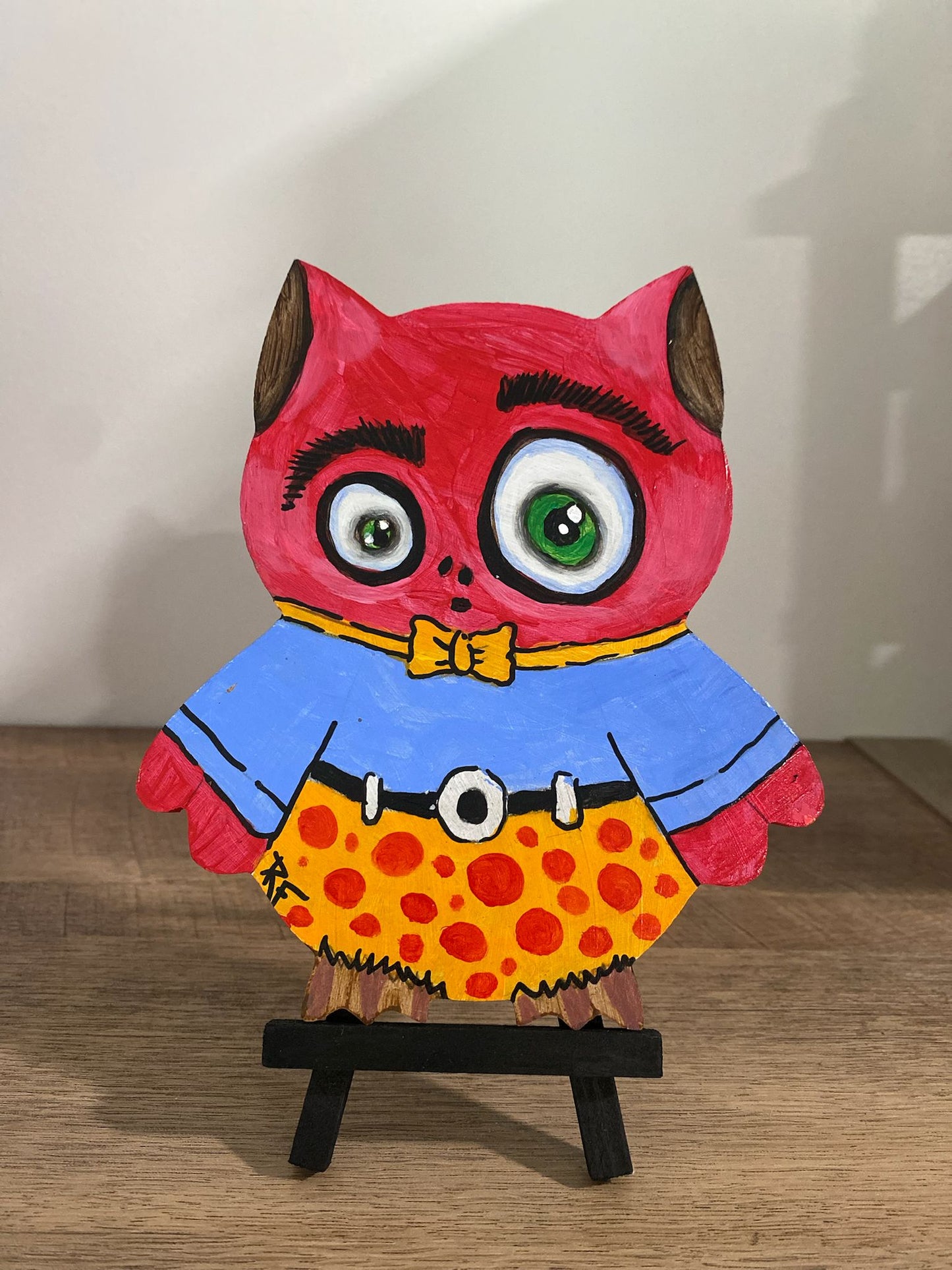 Handmade Customized Wooden Owl , Rustic & Unique