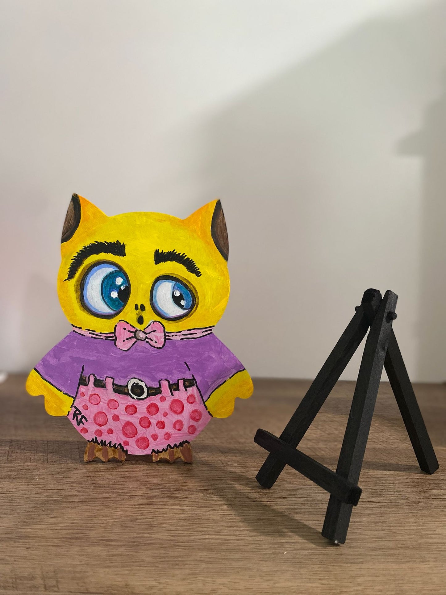 Handmade Customized Wooden Owl , Rustic & Unique