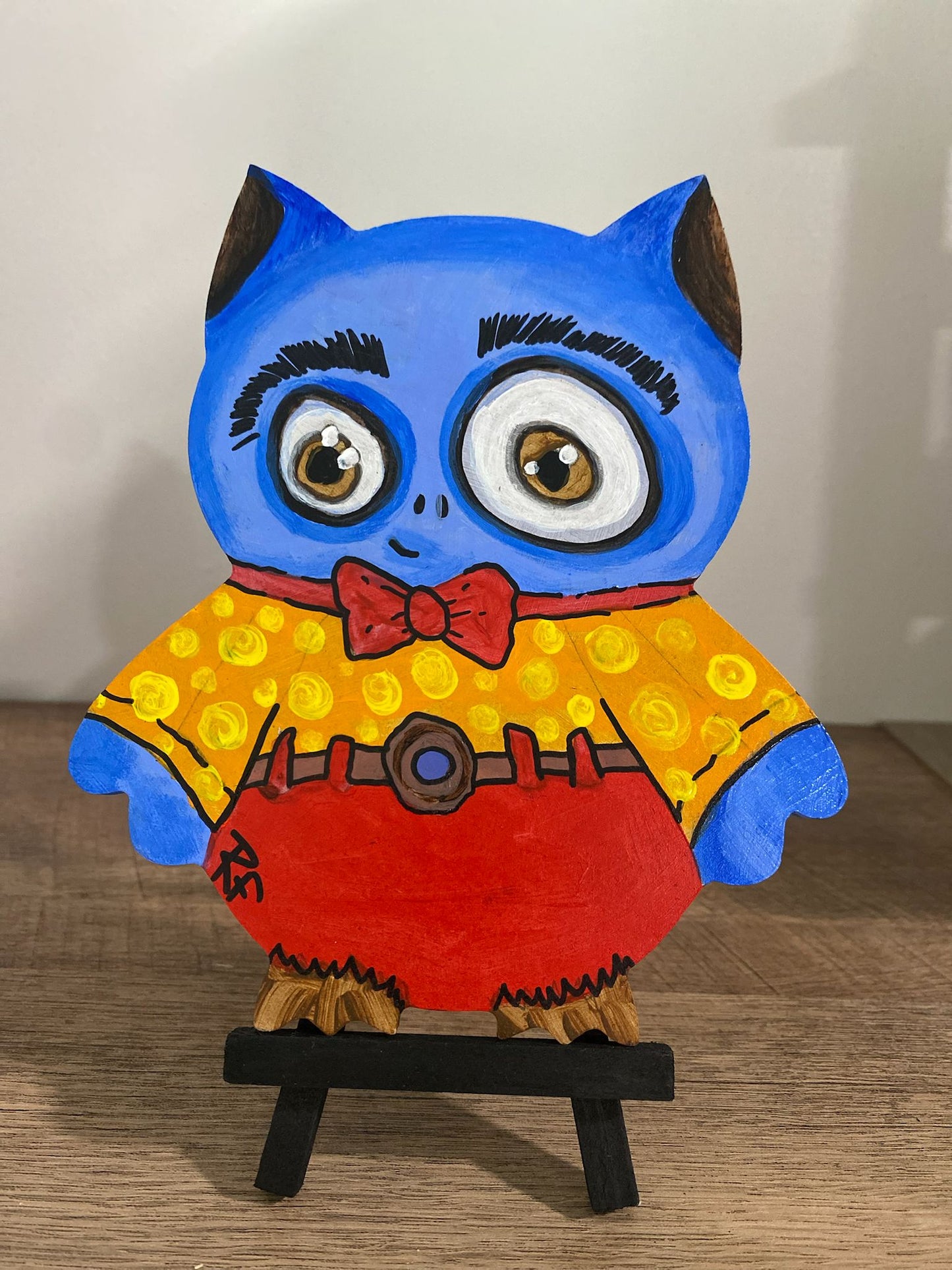 Handmade Customized Wooden Owl , Rustic & Unique