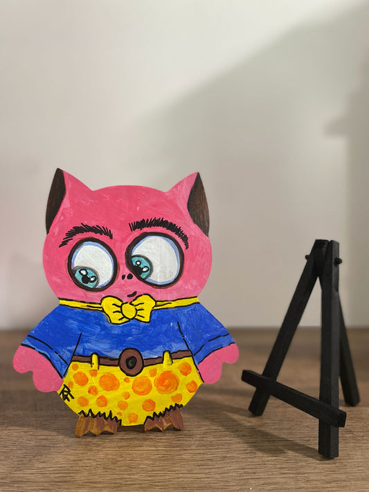 Handmade Customized Wooden Owl, Rustic & Unique
