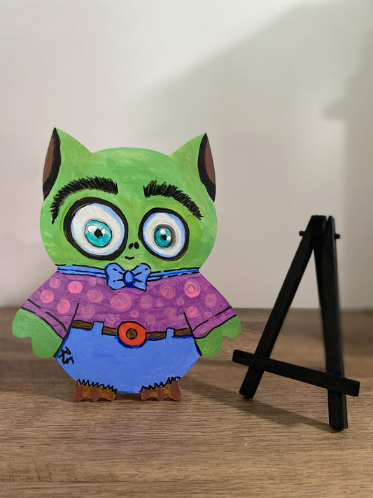Handmade Customized Wooden Owl, Rustic & Unique