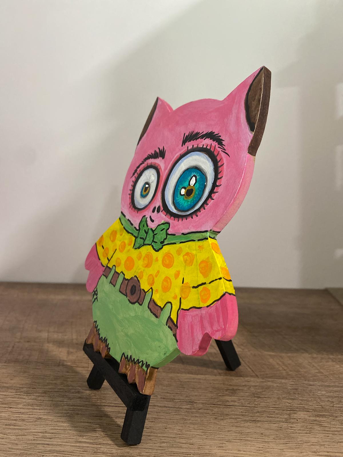 Handmade Customized Wooden Owl, Rustic & Unique